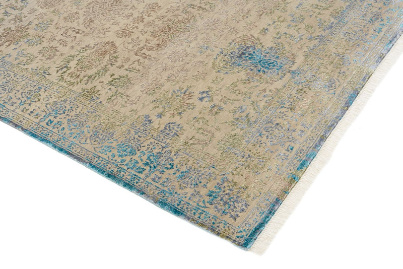 Designer Teppich - 186 x 129 cm - hellbeige