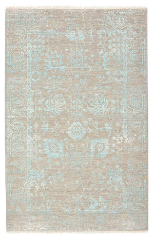 Designer Teppich - 154 x 101 cm - hellbeige