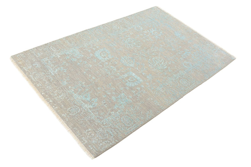 Designer Teppich - 154 x 101 cm - hellbeige