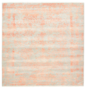 Designer Teppich quadratisch  - 200 x 199 cm - hellgrau