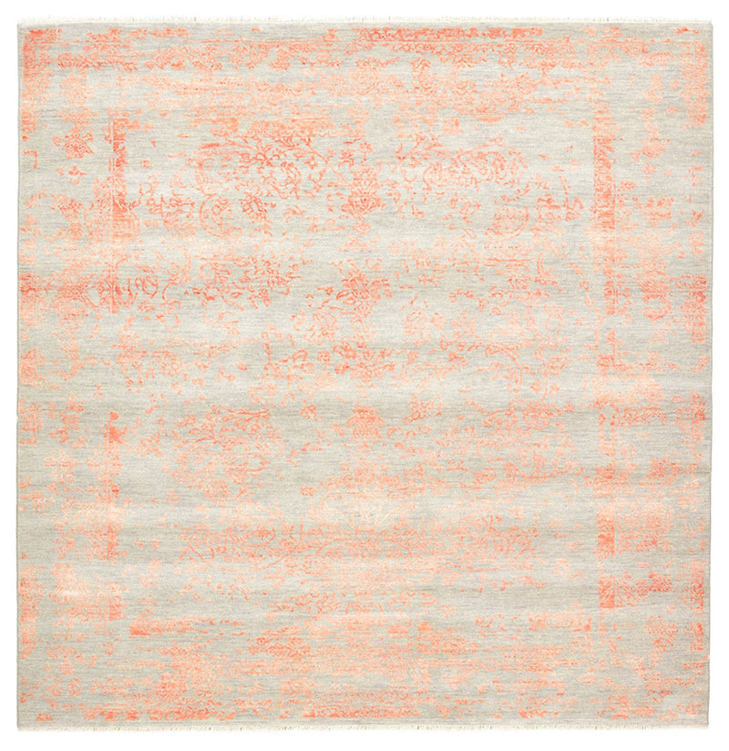 Designer Teppich quadratisch  - 200 x 199 cm - hellgrau
