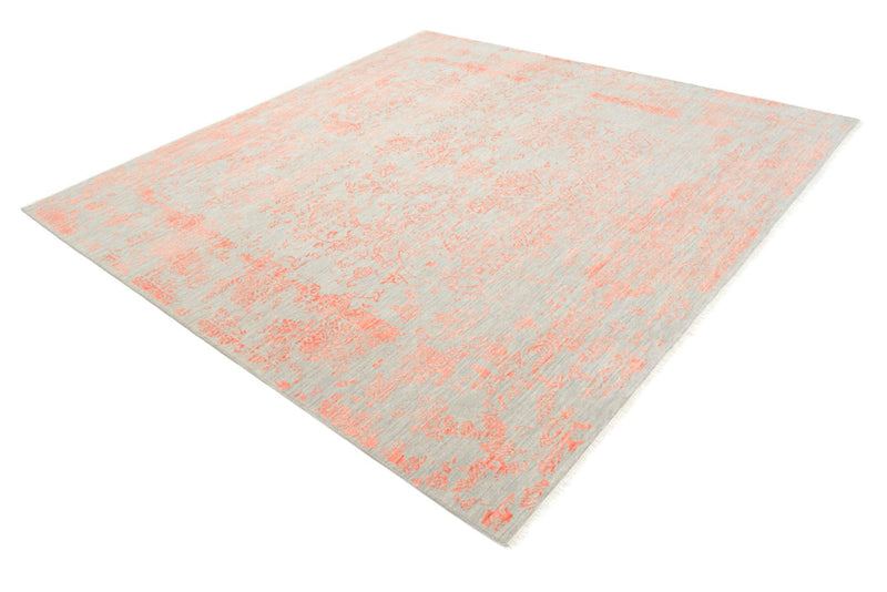 Designer Teppich quadratisch  - 200 x 199 cm - hellgrau