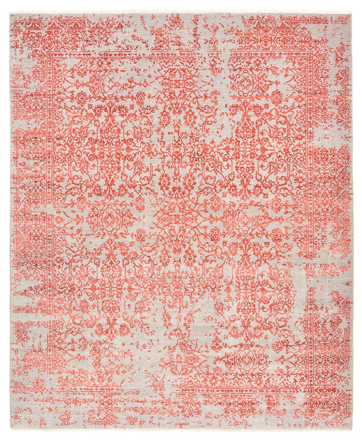 Designer Teppich - 297 x 245 cm - hellrot