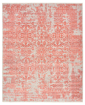 Designer Teppich - 297 x 245 cm - hellrot