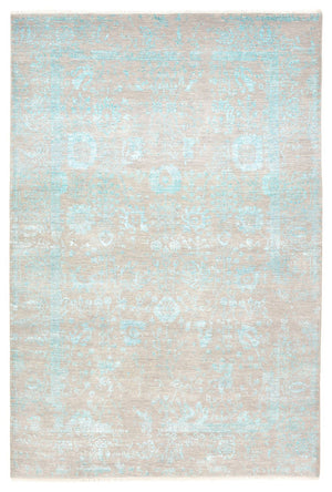 Designer Teppich - 249 x 167 cm - hellgrau