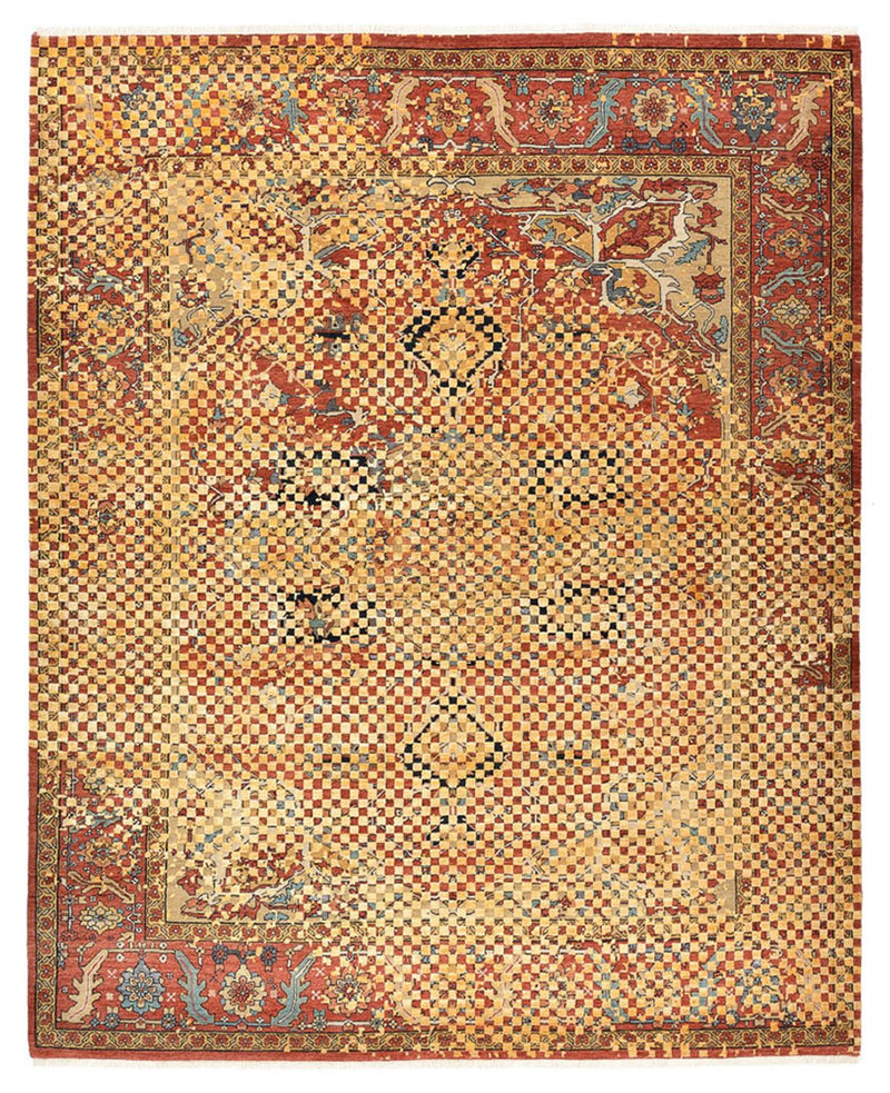 Designer Teppich - 299 x 242 cm - gold
