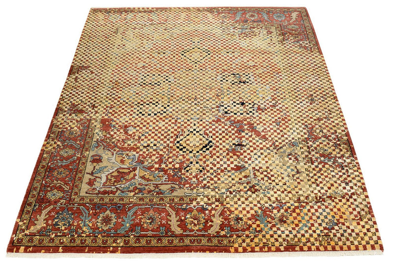 Designer Teppich - 299 x 242 cm - gold