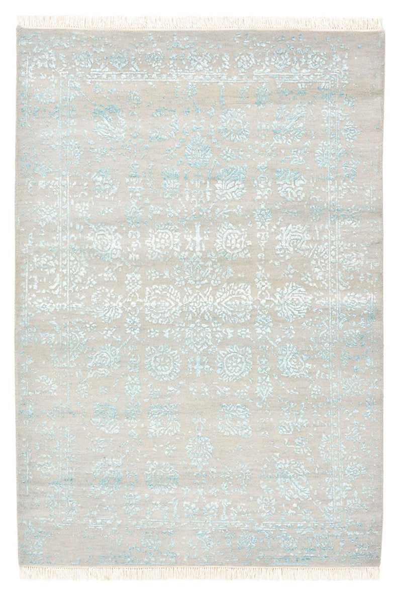 Designer Teppich - 151 x 105 cm - hellgrau