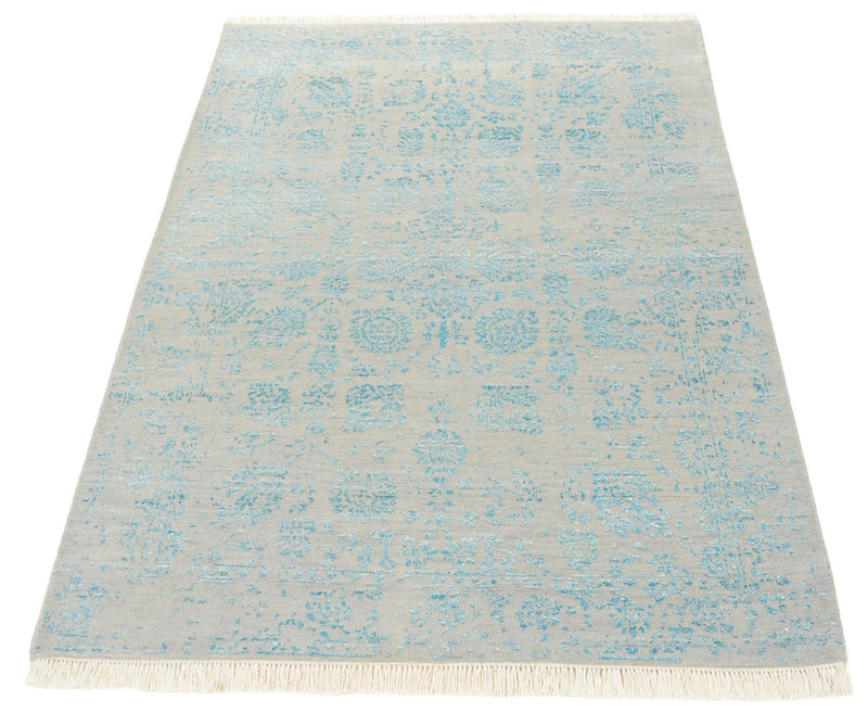 Designer Teppich - 151 x 105 cm - hellgrau