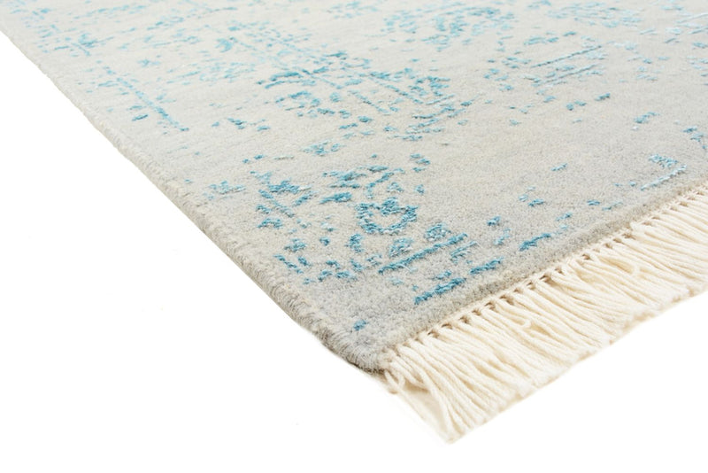 Designer Teppich - 151 x 105 cm - hellgrau