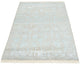 Designer Teppich - 151 x 105 cm - hellgrau