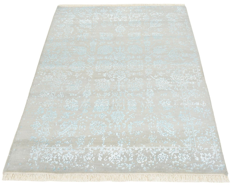 Designer Teppich - 151 x 105 cm - hellgrau