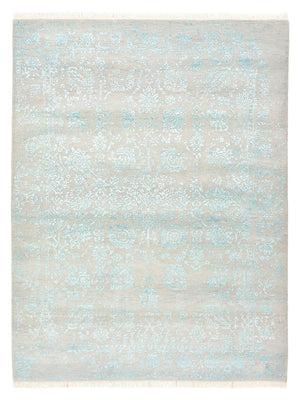 Designer Teppich - 202 x 155 cm - hellgrau