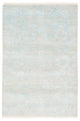 Designer Teppich - 181 x 122 cm - hellgrau