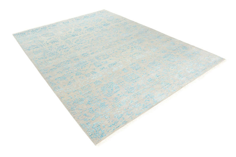 Designer Teppich - 181 x 122 cm - hellgrau