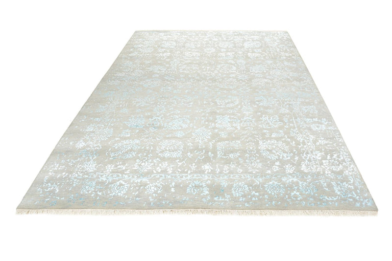 Designer Teppich - 181 x 122 cm - hellgrau