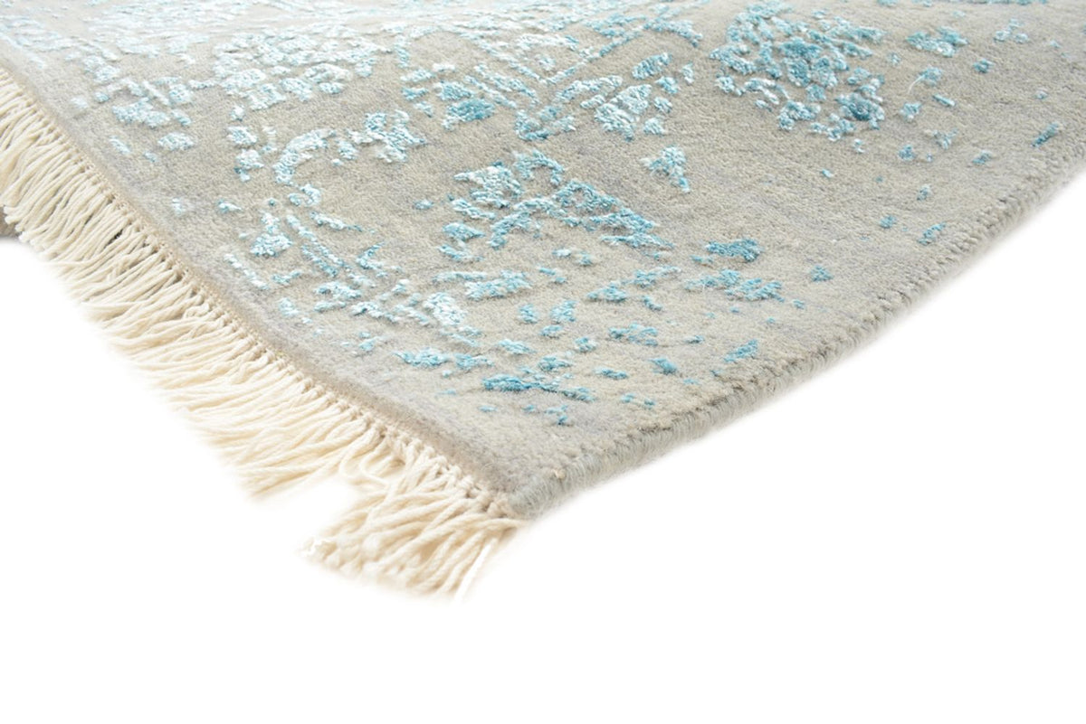 Designer Teppich - 194 x 149 cm - hellgrau