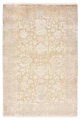 Designer Teppich - 183 x 124 cm - hellbeige