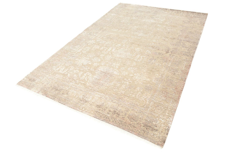 Designer Teppich - 183 x 124 cm - hellbeige