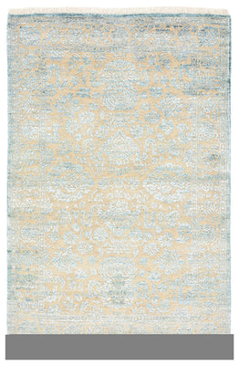 Designer Teppich - 148 x 100 cm - hellblau