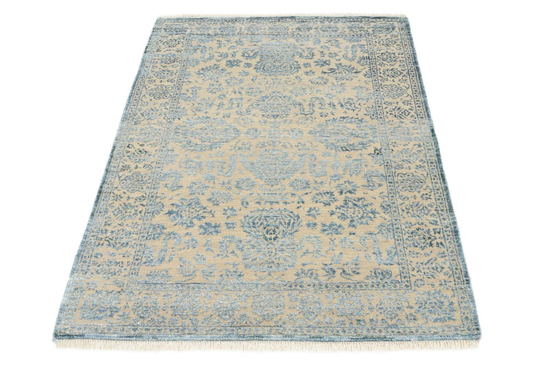 Designer Teppich - 148 x 100 cm - hellblau