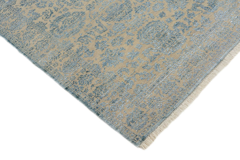 Designer Teppich - 148 x 100 cm - hellblau