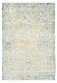 Tapis design - 151 x 106 cm - bleu clair