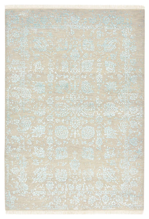 Designer Teppich - 177 x 124 cm - hellgrau