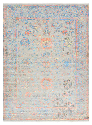 Designer Teppich - 366 x 271 cm - hellblau
