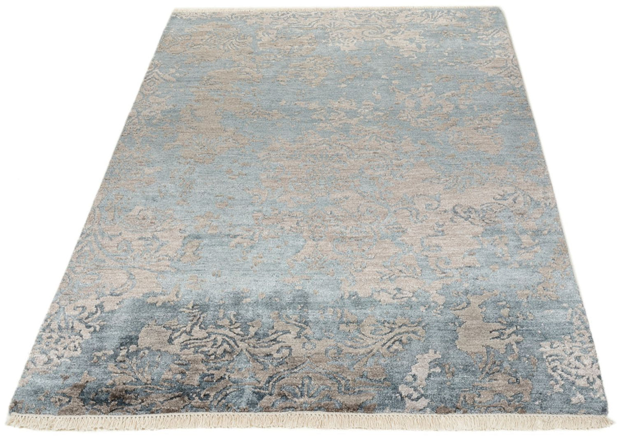 Designer Teppich - 177 x 121 cm - seeblau