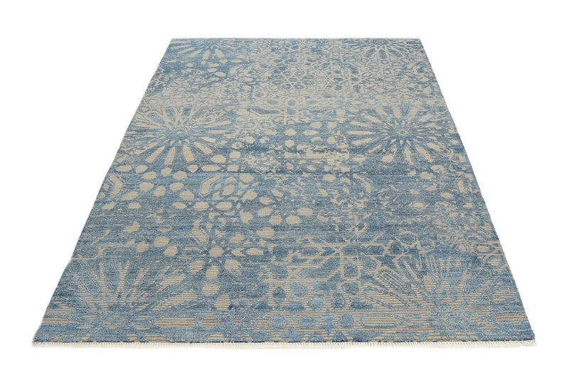 Designer Teppich - 240 x 173 cm - seeblau