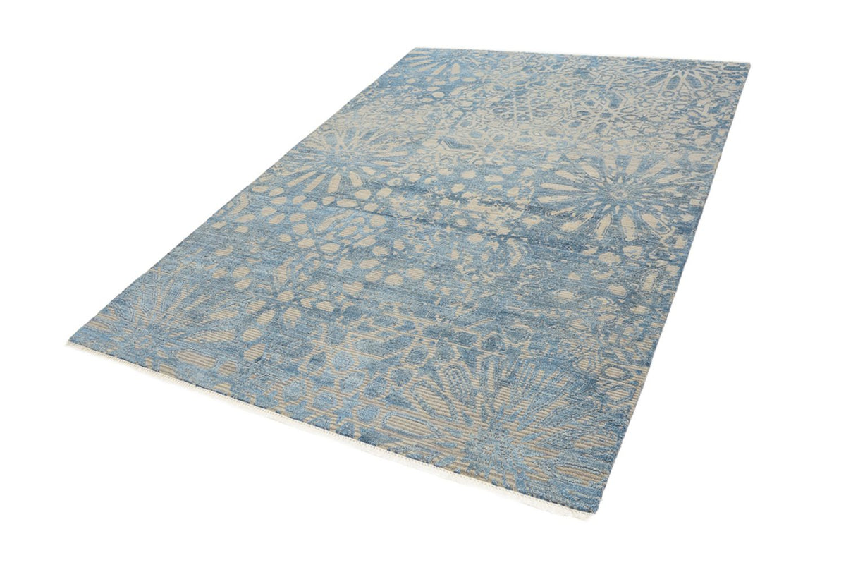 Designer Teppich - 240 x 173 cm - seeblau