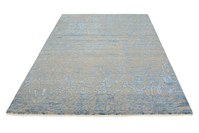 Designer Teppich - 240 x 173 cm - seeblau