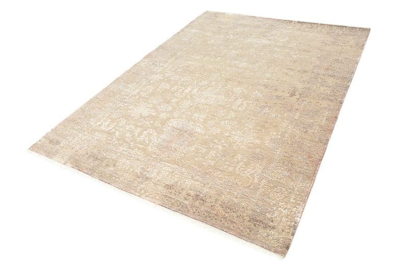 Designer Teppich - 179 x 131 cm - hellbeige