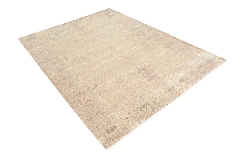 Designer Teppich - 179 x 131 cm - hellbeige