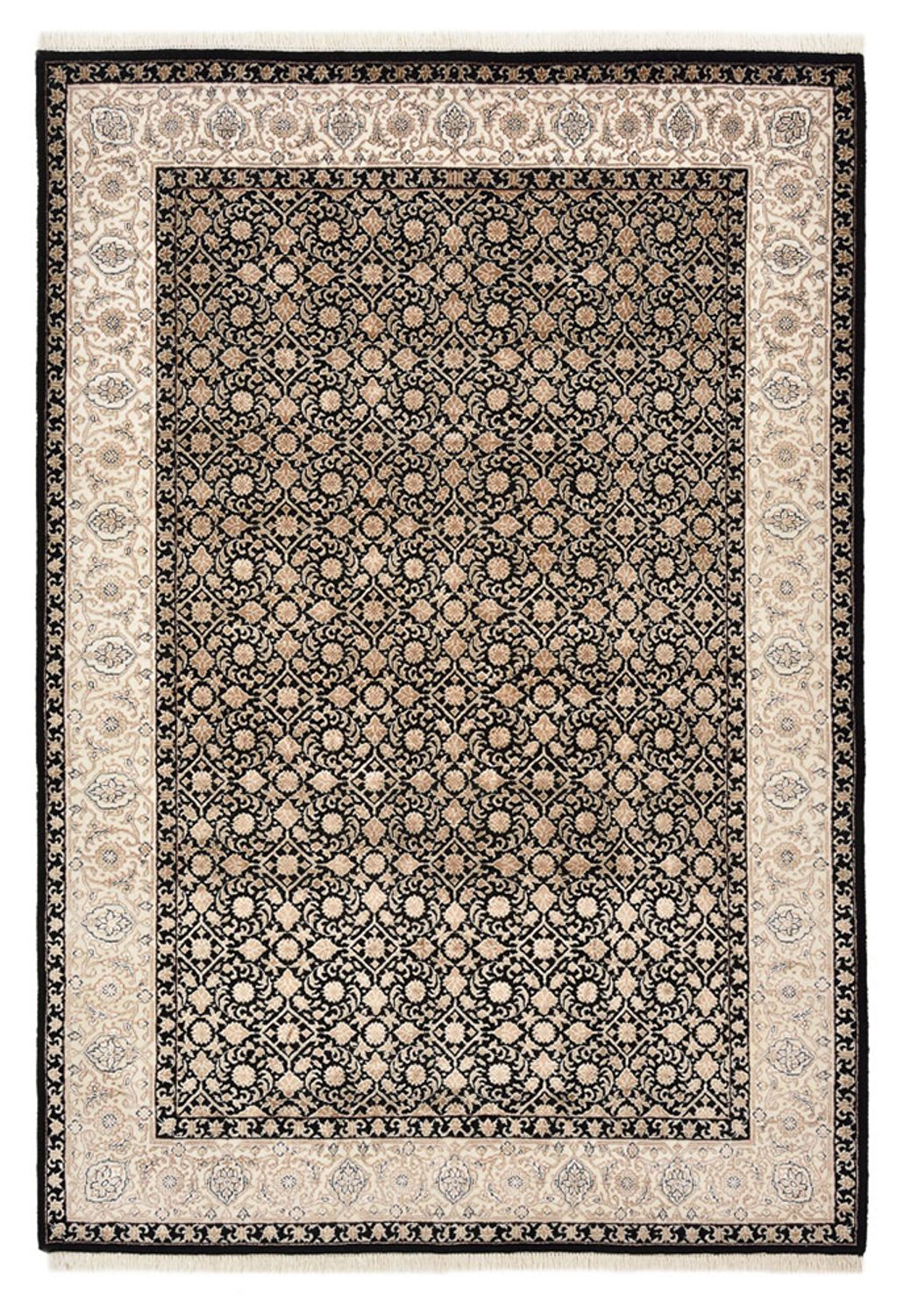 Orientteppich - Bidjar - Indus - 204 x 141 cm - dunkelbeige