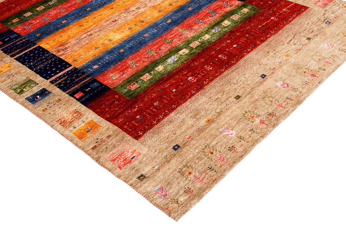 Gabbeh Teppich - Loribaft Indus - 244 x 173 cm - mehrfarbig