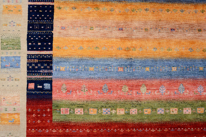 Gabbeh Teppich - Loribaft Indus - 244 x 173 cm - mehrfarbig