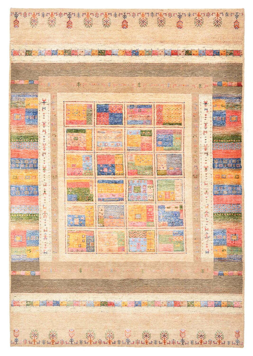 Gabbeh Teppich - Loribaft Indus - 244 x 171 cm - mehrfarbig