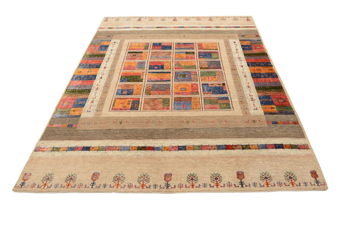 Gabbeh Teppich - Loribaft Indus - 244 x 171 cm - mehrfarbig
