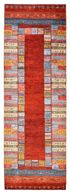 Läufer Gabbeh - Loribaft Indus - 249 x 82 cm - mehrfarbig