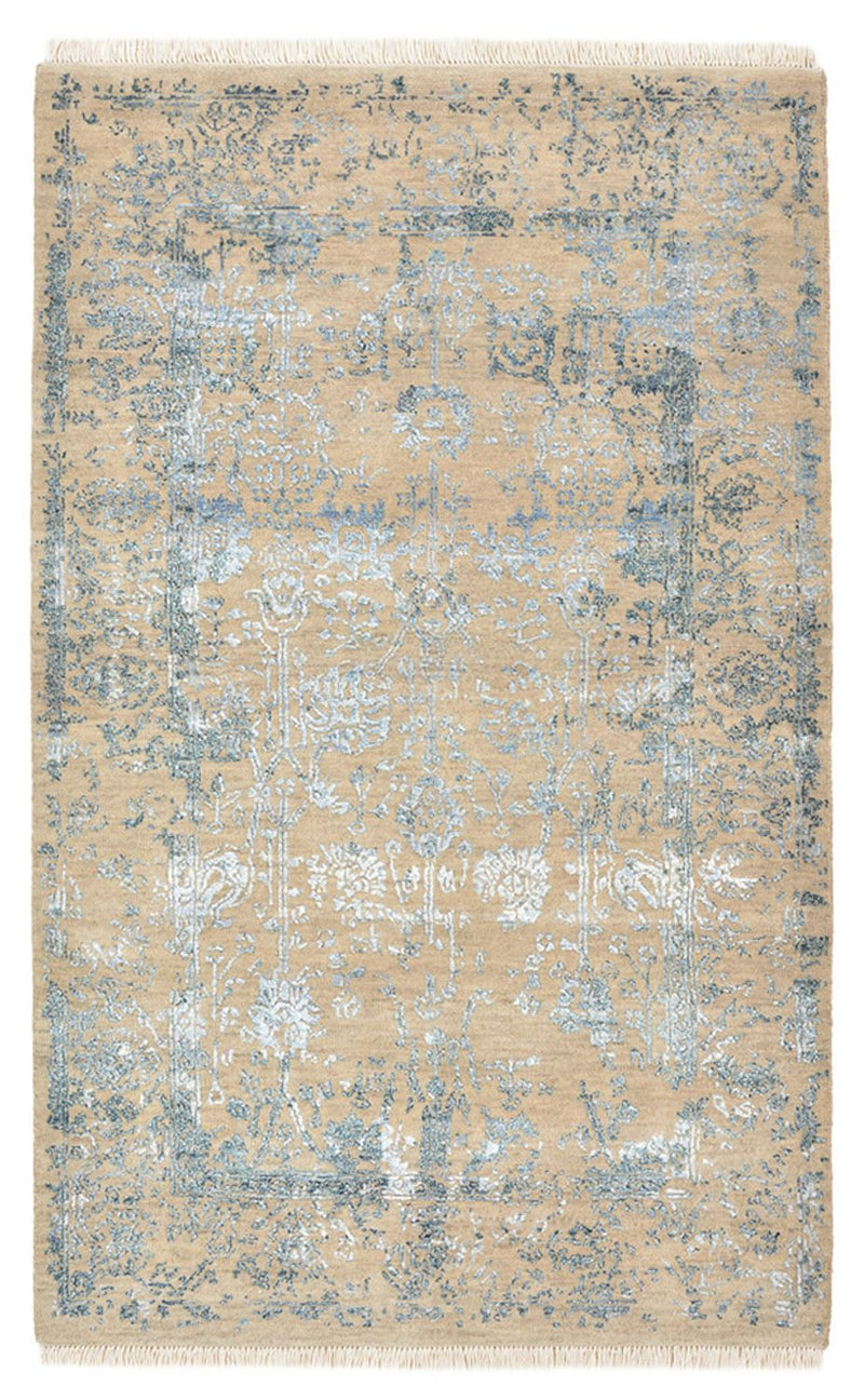 Designer Teppich - 149 x 95 cm - hellbeige