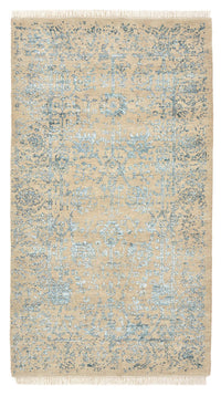 Tapis design - 137 x 78 cm - beige clair