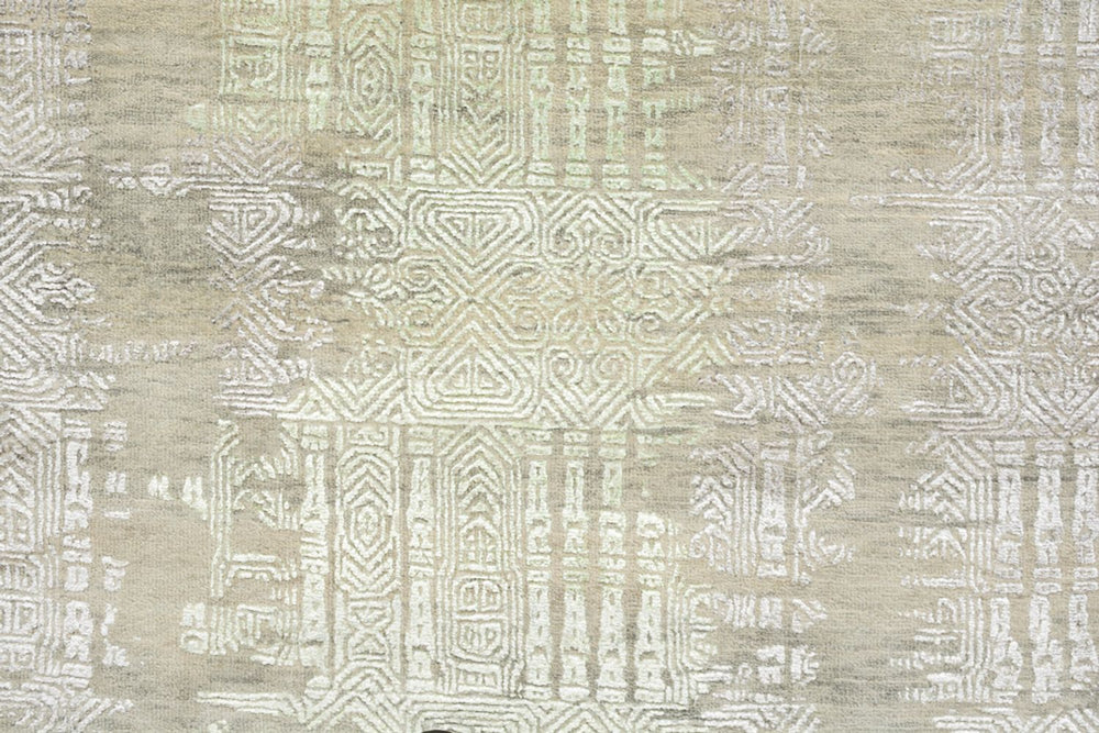 Designer Teppich - 236 x 179 cm - hellgrün