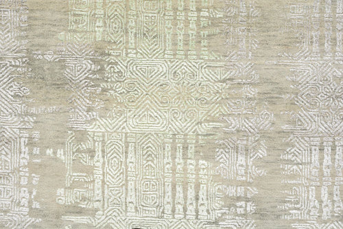 Designer Teppich - 236 x 179 cm - hellgrün