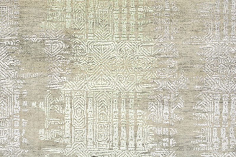 Designer Teppich - 236 x 179 cm - hellgrün