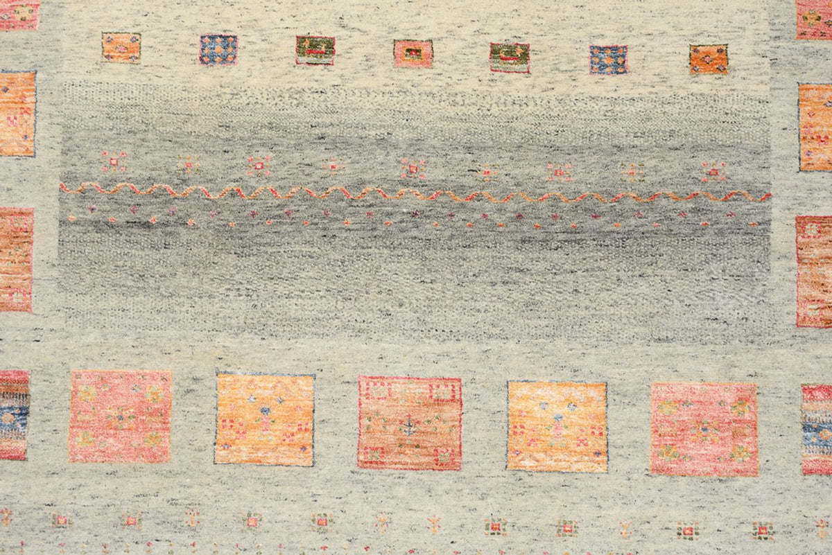 Gabbeh Teppich - Loribaft Indus - 244 x 176 cm - mehrfarbig