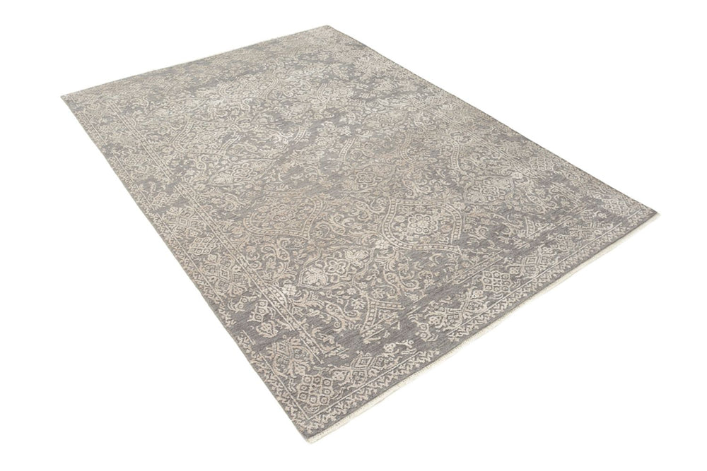 Designer Teppich - 184 x 124 cm - hellgrau