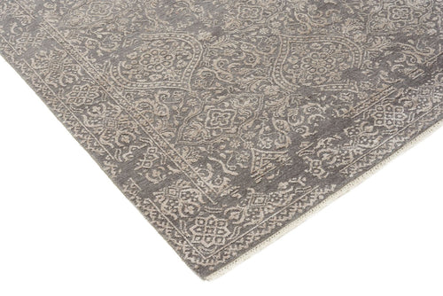 Designer Teppich - 184 x 124 cm - hellgrau