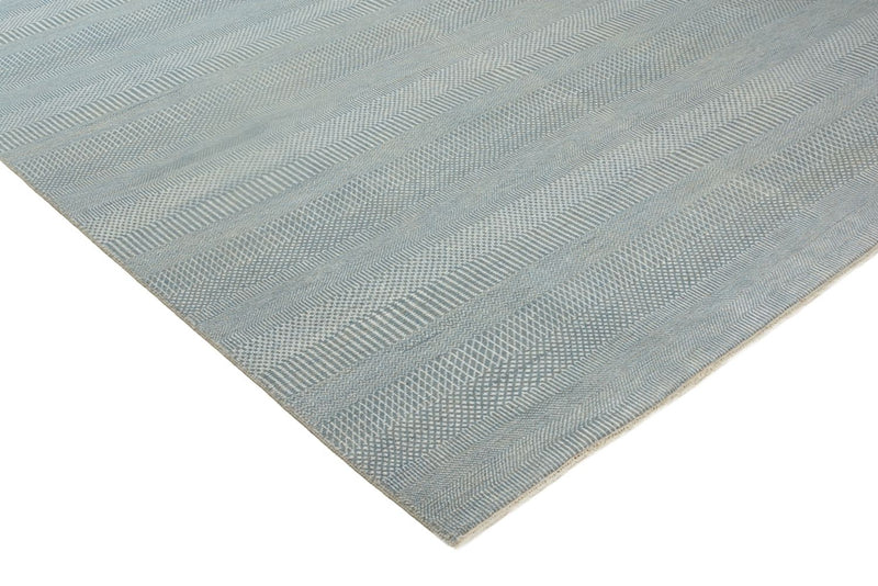 Designer Teppich - 313 x 243 cm - hellblau